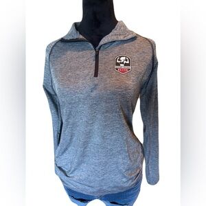 Small Grey Rugged Races 3/4 Zip Sweater